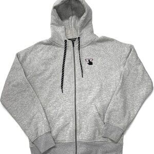 Tee Jays Full Zip Hoodie Mens Large Gray Geeky Tech